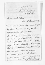 3 pages written 9 Oct 1860 by Michael Fitzgerald in Napier City to Sir Donald McLean, from Inward letters - Michael Fitzgerald