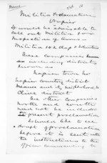 2 pages written 18 Aug 1868 by Sir Donald McLean, from Superintendent, Hawkes Bay and Government Agent, East Coast - Papers