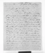 3 pages written 4 Nov 1857 by Daniel Marquis Munn in Napier City to Sir Donald McLean in Auckland City, from Inward letters - Daniel Munn