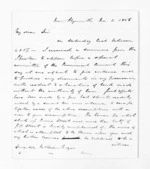 6 pages written 3 Nov 1856 by Henry Halse in New Plymouth District to Sir Donald McLean, from Inward letters - Henry Halse