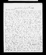 8 pages written 30 Jan 1852 by Archibald John McLean in Maraekakaho to Sir Donald McLean, from Inward family correspondence - Archibald John McLean (brother)