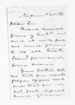 2 pages written 18 Nov 1867 by Sir Donald McLean in Napier City, from Outward drafts and fragments