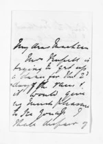 3 pages written 12 Mar 1863 by Thomas Purvis Russell to Sir Donald McLean, from Inward letters - Thomas Purvis Russell