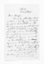 3 pages written 21 Sep 1870 by Henry Robert Russell to Sir Donald McLean, from Inward letters - H R Russell