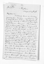 4 pages written 29 Aug 1876 by Robert Smelt Bush in Raglan to Sir Donald McLean in Wellington, from Inward letters - Robert S Bush