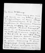 8 pages written 8 Aug 1857 by Sir Donald McLean in Napier City to Robert Roger Strang in Wellington, from Family correspondence - Robert Strang (father-in-law)