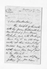 4 pages written 15 May 1865 by Captain Walter Charles Brackenbury to Sir Donald McLean, from Inward letters -  W C Brackenbury