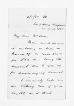 3 pages written 13 Apr 1865 by Donald Gollan in Kaipara District to Sir Donald McLean, from Inward letters - Donald Gollan