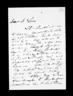 3 pages written 12 May 1851 by Robert Roger Strang to Sir Donald McLean, from Family correspondence - Robert Strang (father-in-law)
