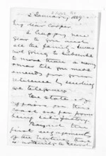 3 pages written 2 Jan 1869 by Sir Donald McLean to George Sisson Cooper, from Inward letters - George Sisson Cooper