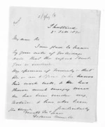 3 pages written 2 Feb 1870 by Isaac Rhodes Cooper to Sir Donald McLean, from Inward letters - Surnames, Cooper