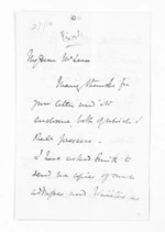 3 pages written 5 Sep 1861 by Sir Thomas Robert Gore Browne to Sir Donald McLean, from Inward and outward letters - Sir Thomas Gore Browne (Governor)