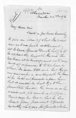 4 pages written 22 Mar 1876 by Robert Smelt Bush in Alexandra to Wellington, from Inward letters - Robert S Bush