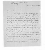 8 pages written 3 Aug 1868 by Henry Bowman Sealy in Napier City to Sir Donald McLean, from Inward letters - Henry Bowman Sealy