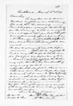 1 page written 8 Mar 1871 by William  Harsant in Auckland Region to Sir Donald McLean, from Inward letters - William Harsant