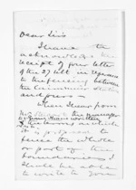 2 pages written 26 Aug 1867 by Sir Donald McLean, from Outward drafts and fragments