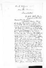 2 pages written 23 Aug 1870 by an unknown author in Waikato Region to Sir Donald McLean, from Native Minister - Meetings with Waikato chiefs and final pacification of the King Country