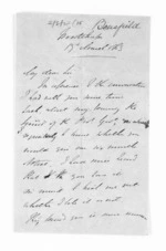 6 pages written 19 Mar 1863 by Octavius Lawes Woodthorpe Bousfield, from Inward letters -  Surnames, Bou