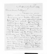 3 pages written 27 Nov 1869 by John Gibson Kinross in Napier City to Sir Donald McLean, from Inward letters -  John G Kinross