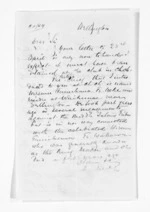 1 page written by Sir Donald McLean in Wellington City, from Inward letters - Surnames, Pet - Pic