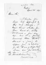 4 pages written 28 Apr 1875 by George Thomas Fannin in Napier City to Sir Donald McLean, from Inward letters - G T Fannin