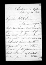 5 pages written 26 Feb 1850 by Susan Douglas McLean in Wellington to Sir Donald McLean, from Inward and outward family correspondence - Susan McLean (wife)
