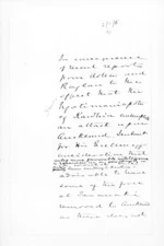 4 pages written 24 Sep 1860 by Sir Donald McLean, from Secretary, Native Department - War in Taranaki and Waikato and  King Movement