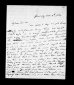 4 pages written 4 Oct 1865 by Archibald John McLean in Glenorchy to Sir Donald McLean, from Inward family correspondence - Archibald John McLean (brother)