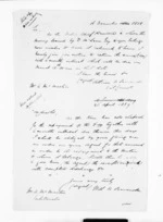 2 pages written 1858-1859 by William Nicholas Searancke to Angus McMaster in Tuhitarata, from Inward letters - W N Searancke