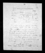 1 page written 28 Nov 1872 by John Rogan to Sir Donald McLean in Napier City, from Native Minister - Inward telegrams