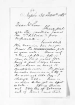 2 pages written 30 Dec 1865 by John Gibson Kinross in Napier City to Sir Donald McLean, from Inward letters -  John G Kinross