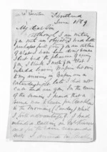8 pages written Jun 1868 by Robert De Berstan to Sir Donald McLean in Hawke's Bay Region, from Inward letters - Surnames, Dav - Dei