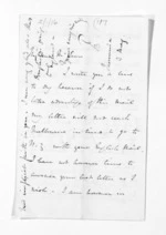 4 pages written by Sir Thomas Robert Gore Browne to Sir Donald McLean, from Inward and outward letters - Sir Thomas Gore Browne (Governor)