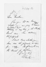 3 pages written by Francis Dart Fenton to Sir Donald McLean, from Inward letters - F D Fenton