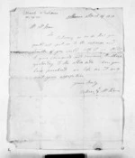 2 pages written 27 Mar 1851 by James Buchanan McKain in Ahuriri to Sir Donald McLean, from Inward letters - Surnames, Und - Viv