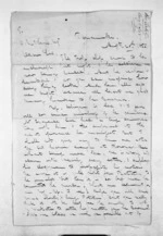 2 pages written 25 Aug 1855 by Rev Henry Hanson Turton in Taranaki Region to Sir Donald McLean, from Inward letters -  Rev Henry Hanson Turton