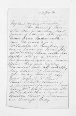 2 pages written by Isabelle Augusta Eliza Gascoyne to Sir Donald McLean, from Inward letters - Surnames, Gascoyne/Gascoigne