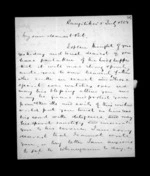 3 pages written 5 Jul 1852 by Sir Donald McLean in Rangitikei District to Susan Douglas McLean, from Inward family correspondence - Susan McLean (wife)