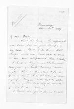3 pages written 11 Jun 1869 by Henry Tacy Clarke in Tauranga to Dr Daniel Pollen, from Inward letters - Henry Tacy Clarke