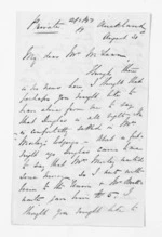 3 pages written by Philip Harington in Auckland City to Sir Donald McLean, from Inward letters - Philip Harington