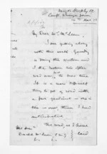 4 pages written 16 Mar 1872 by Charles Heaphy in Whangapoua to Sir Donald McLean, from Inward letters -  Charles Heaphy