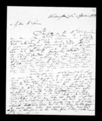 3 pages written 3 Apr 1850 by Robert Roger Strang in Wellington to Sir Donald McLean, from Family correspondence - Robert Strang (father-in-law)