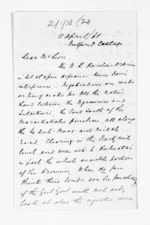 3 pages written 11 Apr 1861 by Michael Fitzgerald in Napier City to Sir Donald McLean, from Inward letters - Michael Fitzgerald