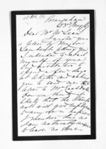 3 pages written 23 Jan 1867 by Voleur Lambe Machado Janisch to Sir Donald McLean, from Inward letters -  V Janisch