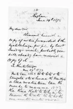 3 pages written 19 Jun 1873 by Robert Smelt Bush in Raglan to Sir Donald McLean in Wellington, from Inward letters - Robert S Bush
