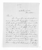 2 pages written 26 Mar 1860 by William Nicholas Searancke in Masterton to Sir Donald McLean in Auckland Region, from Inward letters - W N Searancke