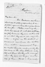 4 pages written 19 Oct 1876 by Robert Smelt Bush in Raglan to Sir Donald McLean in Wellington, from Inward letters - Robert S Bush