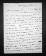 3 pages written 17 Apr 1858 by Francis Williamson in Wanganui to Sir Donald McLean, from Inward letters - Surnames, Williamson