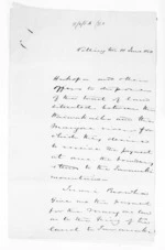 8 pages written 10 Jun 1850 by an unknown author in Wellington, from Native Land Purchase Commissioner - Papers