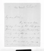 2 pages written 11 May 1861 by James Stuart to Sir Donald McLean, from Inward letters - Surnames, Str - Stu